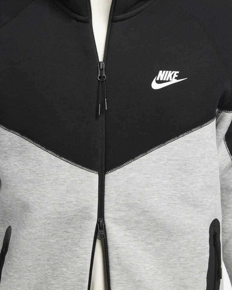 Conjunto Nike Tech Fleece Cinza/Preto 2023 (New Season)